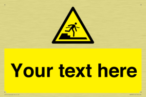 Custom warning Submerged step or steps